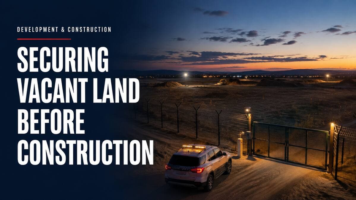Securing Vacant Land and Development Sites Before Construction Starts